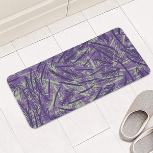 Purple Rose, Foam Green & Gentian Violet Rectangular Doormat