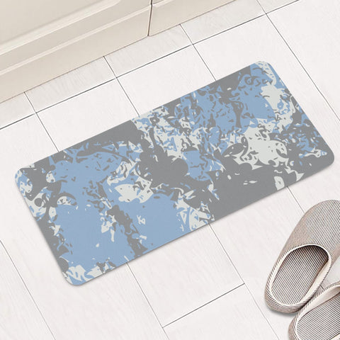 Image of Blanc De Blanc, Ultimate Gray & Cerulean Rectangular Doormat