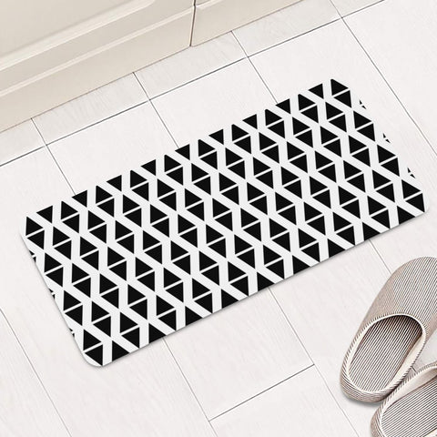 Image of Spiral Contrast Rectangular Doormat