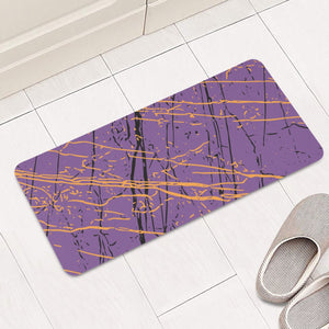 Amethyst Orchid, Meteorite & Marigold Rectangular Doormat