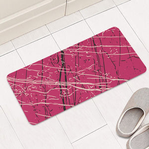 Raspberry Sorbet, Meteorite & Pale Dogwood Rectangular Doormat
