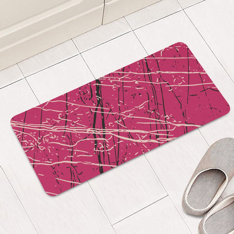 Image of Raspberry Sorbet, Meteorite & Pale Dogwood Rectangular Doormat