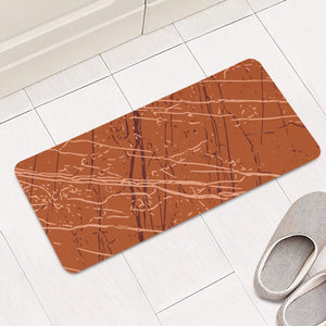 Rust, Fired Brick & Peach Rectangular Doormat