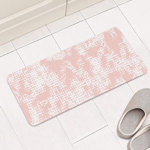Pattern Effet Blanc/Rose Clair Rectangular Doormat