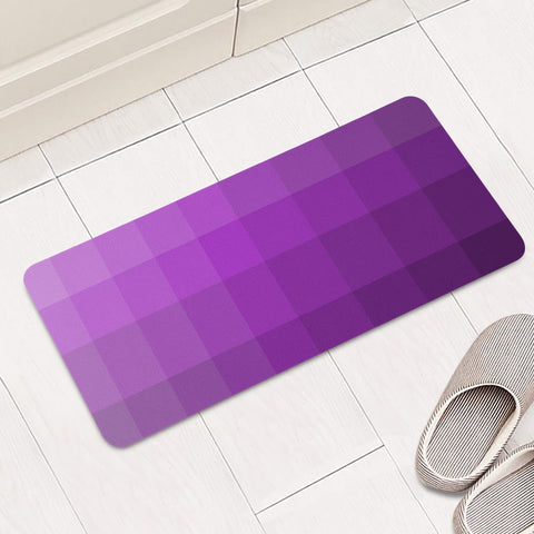 Image of Zappwaits-Purple Rectangular Doormat