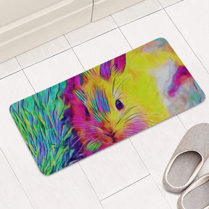 Rainbow Rabbit Rectangular Doormat