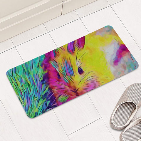 Image of Rainbow Rabbit Rectangular Doormat