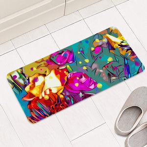 Southern Flowers Rectangular Doormat