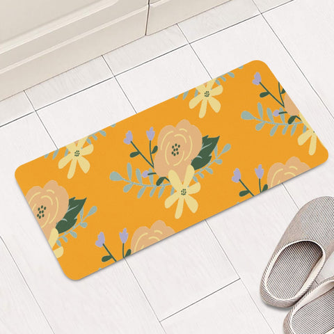 Image of Summer Florals Rectangular Doormat
