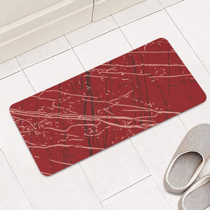 Lava Falls, Bitter Chocolate & Coral Almond Rectangular Doormat