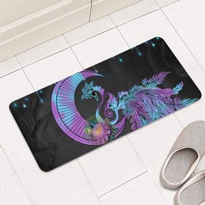 Wonderful Peacock Rectangular Doormat