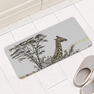 African Giraffe Rectangular Doormat