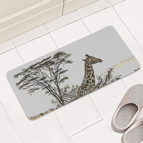 Image of African Giraffe Rectangular Doormat