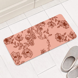 Flower Rectangular Doormat