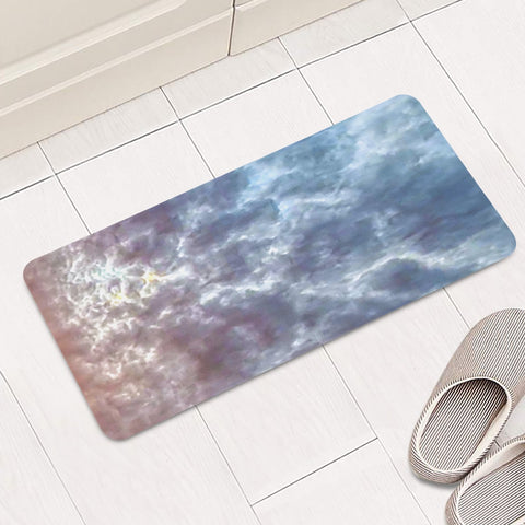 Image of Stormy Sky Abstract Print Rectangular Doormat