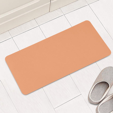 Image of Cantaloupe Orange Rectangular Doormat