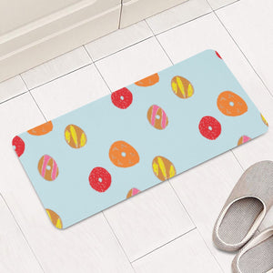 Cute Donuts And Eggs Rectangular Doormat