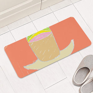 Cupcake Drawing Rectangular Doormat