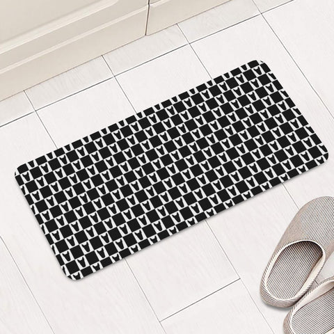 Image of Bully Gambit Black Rectangular Doormat