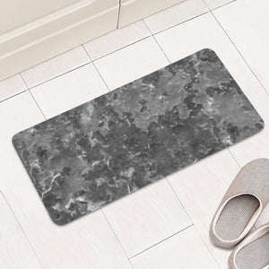 Dark Grey Abstract Grunge Design Rectangular Doormat