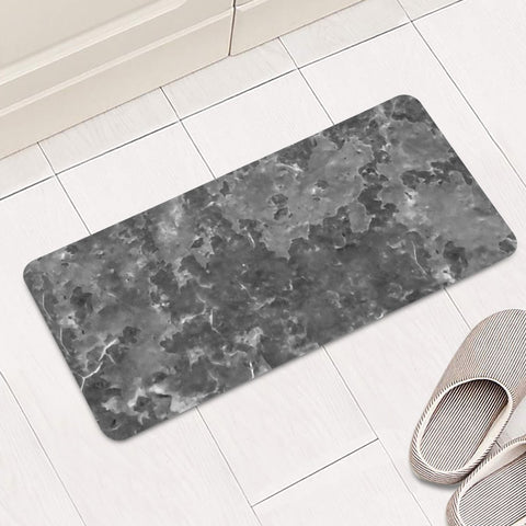 Image of Dark Grey Abstract Grunge Design Rectangular Doormat