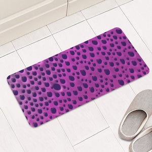 Purple Abstract Print Design Rectangular Doormat