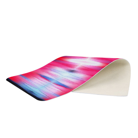 Image of Bright Pink And Blue Lights Rectangular Doormat