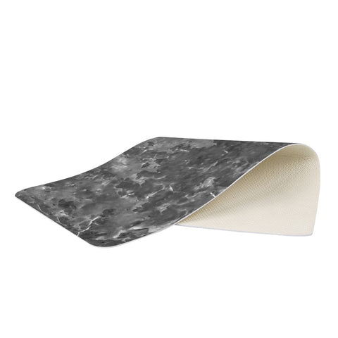 Image of Dark Grey Abstract Grunge Design Rectangular Doormat