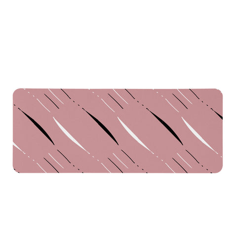 Image of Blush, Black & White Rectangular Doormat