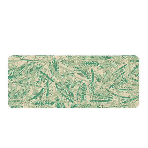 Image of Almond Oil, Green Foam & Mint Rectangular Doormat