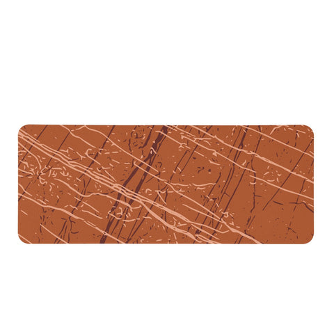 Image of Rust, Fired Brick & Peach Rectangular Doormat