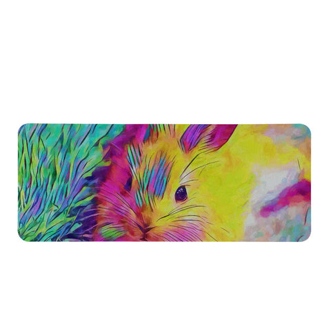 Image of Rainbow Rabbit Rectangular Doormat