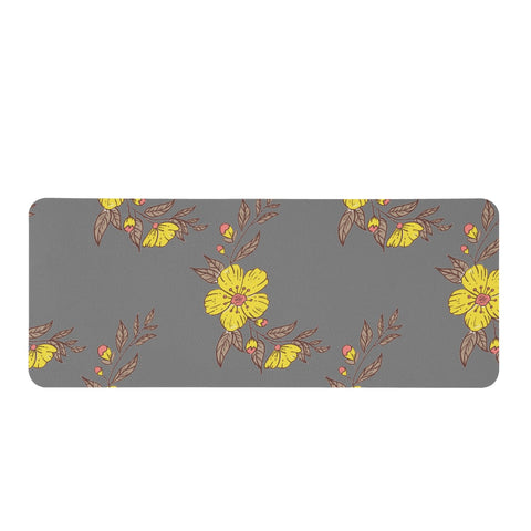 Image of Yellow Flowers Rectangular Doormat