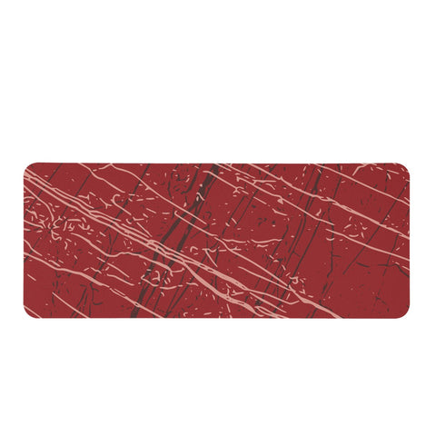 Image of Lava Falls, Bitter Chocolate & Coral Almond Rectangular Doormat