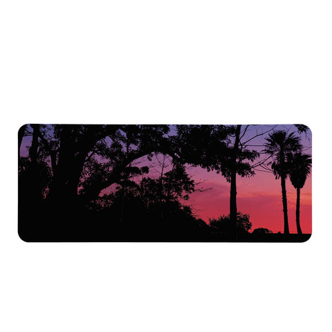 Image of Sunset Landscape High Contrast Photo Rectangular Doormat