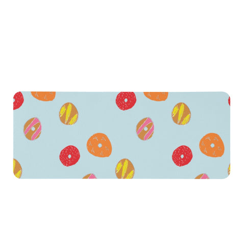 Image of Cute Donuts And Eggs Rectangular Doormat