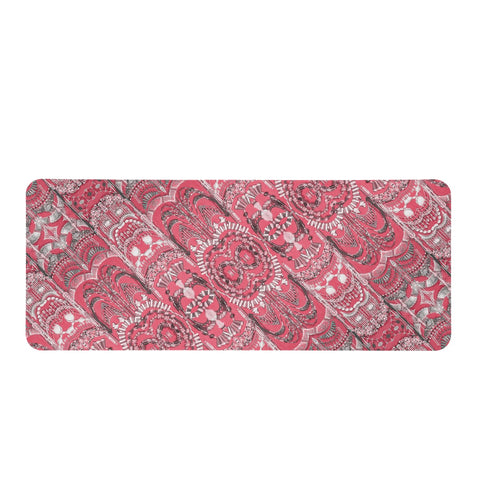 Image of Fancy Ornament Pattern Design Rectangular Doormat