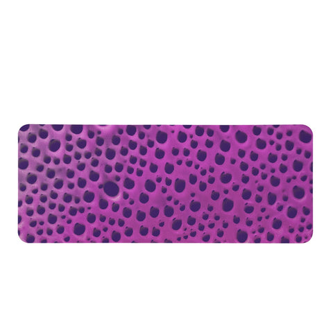 Image of Purple Abstract Print Design Rectangular Doormat