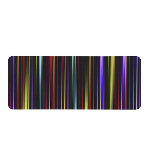 Image of Multicolor Striped Print Design Rectangular Doormat