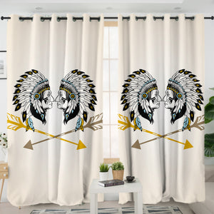 Facing Bohemian & Arrows SWKL3367 - 2 Panel Curtains