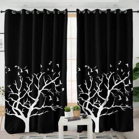 Image of White Tree SWKL3371 - 2 Panel Curtains