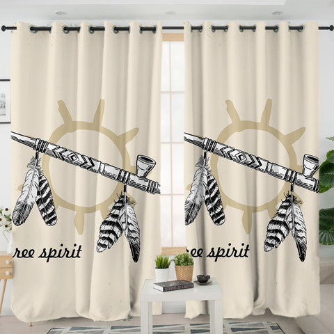 Image of Bohemian Pipe SWKL3352 - 2 Panel Curtains