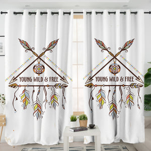 Young, Wild & Free SWKL3353 - 2 Panel Curtains