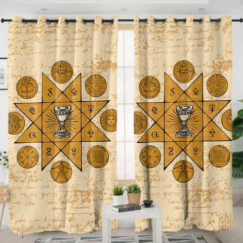 Image of Zodiac Cup SWKL3312 - 2 Panel Curtains