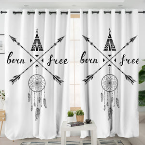 Born & Free Dreamcatcher SWKL3341 - 2 Panel Curtains