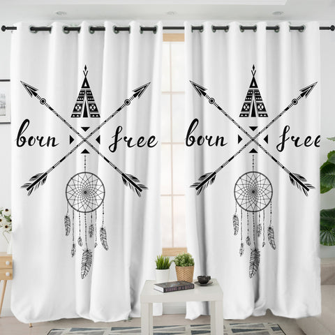 Image of Born & Free Dreamcatcher SWKL3341 - 2 Panel Curtains