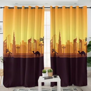 Dubai SWKL3307 - 2 Panel Curtains