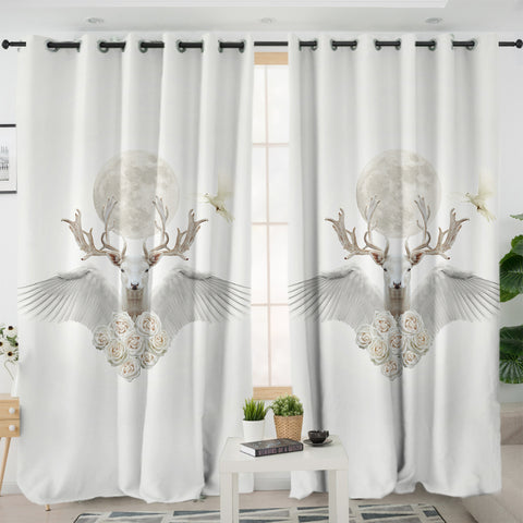 Image of Moon Deer SWKL3315 - 2 Panel Curtains