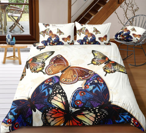 Image of Beautiful Butterflies Bedding Set - Beddingify