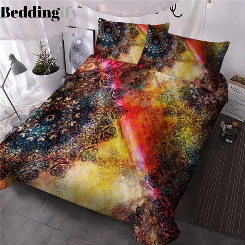 Flower Bohemian Comforter Set - Beddingify
